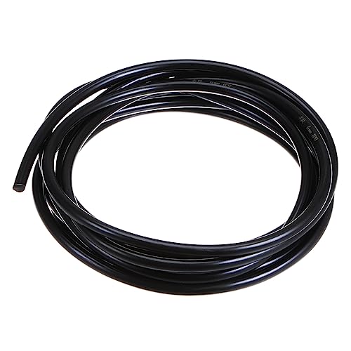 QUARKZMAN PU Übertragung Gürtel Polyurethan Rundriemen Antriebsriemen 6mm Durchmesser 10ft(3 Meter) Länge Glatte Oberfläche PU Urethan Gürtel für Antrieb Übertragung Schwarz
