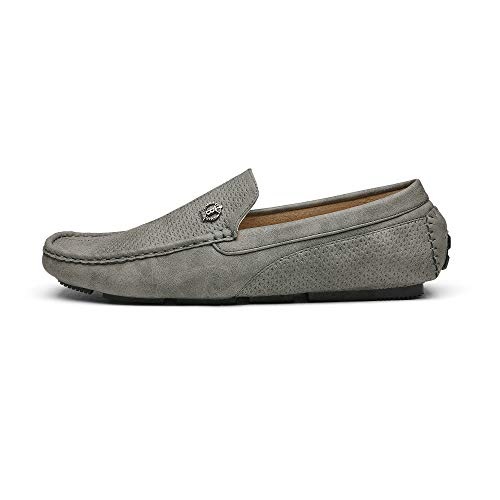 Bruno Marc Mens Penny Loafers Moccasins Shoes,Size 6.5,Grey,32513142