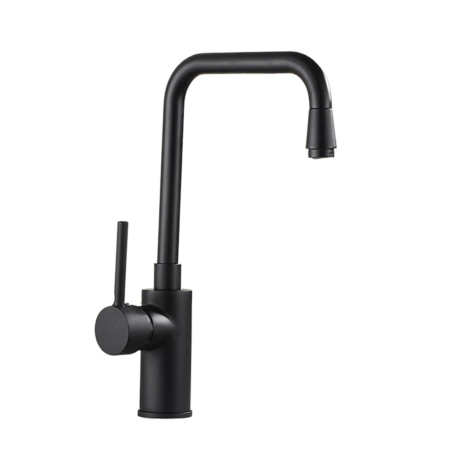 Grifo de cocina negro lavabo giratorio 360 mangueras agua fría caliente diseño siete palabras 8071A