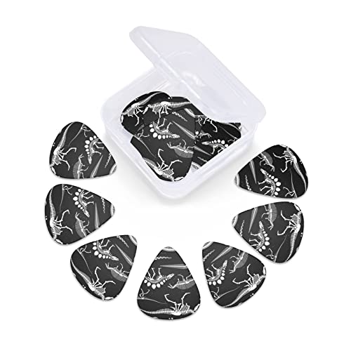 Médiators de guitare 12-Pack Médiators de guitare d’impression de squelette de dinosaure pour guitare électrique Guitare… - Les Beatles, Paul McCartney, John Lennon, RIngo Starr, George Harrison Médiators de guitare 12-Pack Médiators de guitare d'impression de squelette de dinosaure pour guitare électrique Guitare… – Image 6