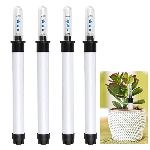 4 Stück Giessanzeiger, Wasserstandsanzeiger Pflanzen 20cm, Kunststoff, Wasserstandsmesser Für Blumen, Feuchtigkeitsmesser Pflanzen, Für Gartentöpfe Blumenkasten Zimmerpflanzen