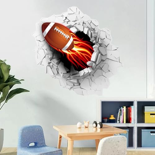Vinilo decorativo 3D fútbol para pared miniatura 1