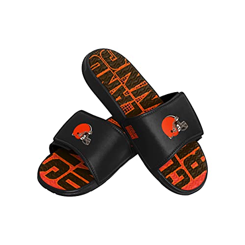 Image of FOCO New Orleans Saints NFL Mens Gradient Wordmark Gel Slide
