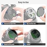 NEEWER CPL + ND Filter Set Compatible with DJI Mavic 4 Pro (4 Pack), Screw On Circular Polarizing ND8 ND16 ND32 Multicoated Optical Glass Neutral Density Drone Lens Filter with Magnetic Storage Case - Image 8