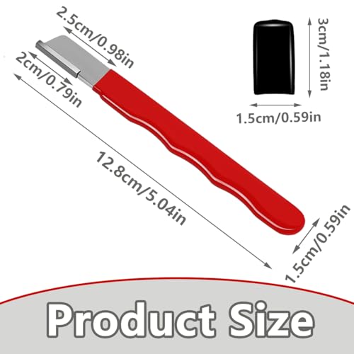 Professional Garden Tool & Pocket Multi Tool Sharpener - Portable Blade Sharpening Kit for Garden Shears, Loppers, Pruners, Scissors, Secateurs - Durable Tungsten Steel (Red)