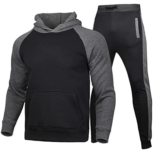 Combinaison de sport homme 2 pièces en gris foncé taille XL