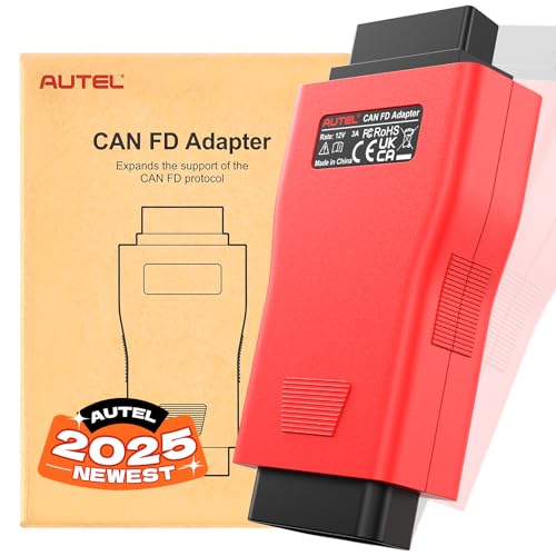 Autel CAN FD CANFD Adapter for GM MY2020 Vehicles, 2026 Compatible with Autel Scanner Diagnostic Scan Tool MaxiCOM MK808S MX808S DS808 Maxisys Elite 908 Series Models W/CAN FD Protocol (100% Original)