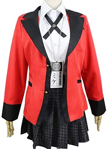 MMTYKakegurui Cosplay Jabami Costume Japanese High School Uniform Halloween Party Cosplay Costumes For Women Girls (Size : M)