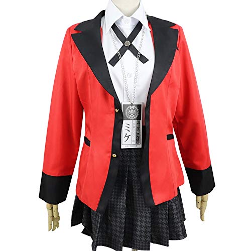 MMTYKakegurui Cosplay Jabami Costume Japanese High School Uniform Halloween Party Cosplay Costumes For Women Girls (Size : M)