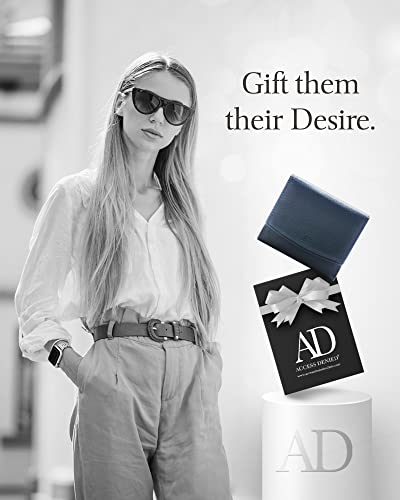 Image of Access Denied REAL LEATHER Small Wallets For Women - Compact Ladies Credit Card Holder With Coin Purse RFID Holiday Gifts For Her