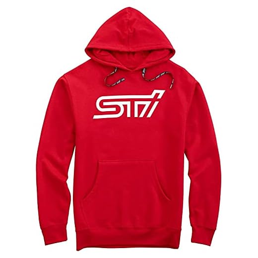 Subaru Sti Hooded Hoodie Sweatshirt Sti Official Genuine WRX Racing JDM New (LARGE) Red
