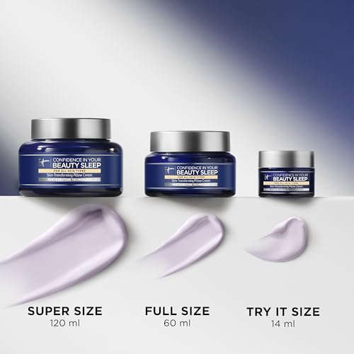 IT Cosmetics Confidence in Your Beauty Sleep Night Cream - Visibly Improves Fine Lines, Wrinkles, Dryness, Dullness & Loss of Firmness - With Hyaluronic Acid - Thumbnail 7