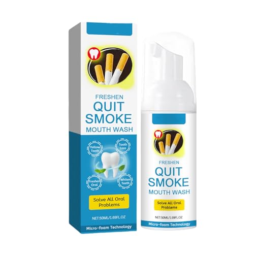 Enjuague Bucal para Dejar de Fumar - Alivia Dientes Amarillos, Mal Aliento y Encías Sensibles - 50 ml