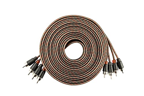 Câble audio 4 canaux Alphasonik RCA 5,2 m pour vos trajets en musique
