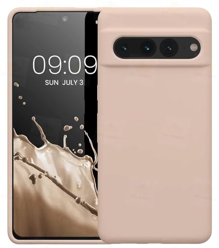 Image of Big Wings Protective Silicone Back Cover for Google Pixel 7 Pro: Durable & Stylish Defense (Brown)