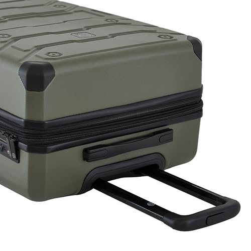 Image of Wrangler ATG Trailway Expandable Hardside Luggage, Winter Moss, 22 inch Carry-On