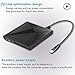 ZSMJ 8541609116 External CD DVD Drive USB 3.0 Portable CD DVD +/- RW Drive Recorder Slim Burner for Windows 10/8/7 Notebook Desktop MacBook Air, MacBook Pro, Mac OS (Black)