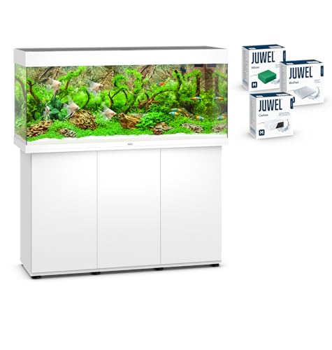 JUWEL Aquarium Rio 240 Kombination Weiß Premium-Bundle