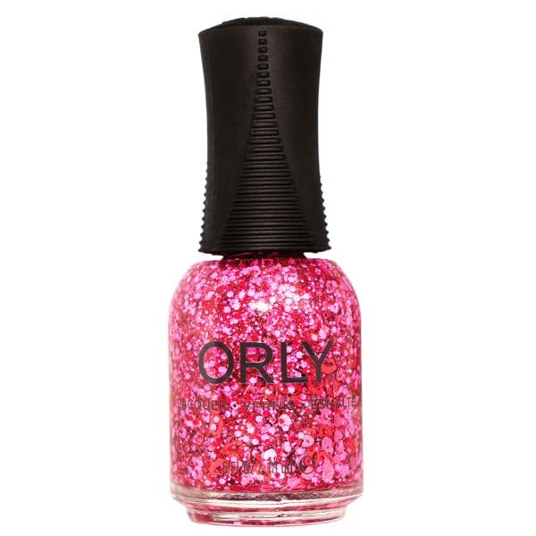 Orly Nail Polish Topper Kiss n Tell | Heart & Lips Confetti Top Coat