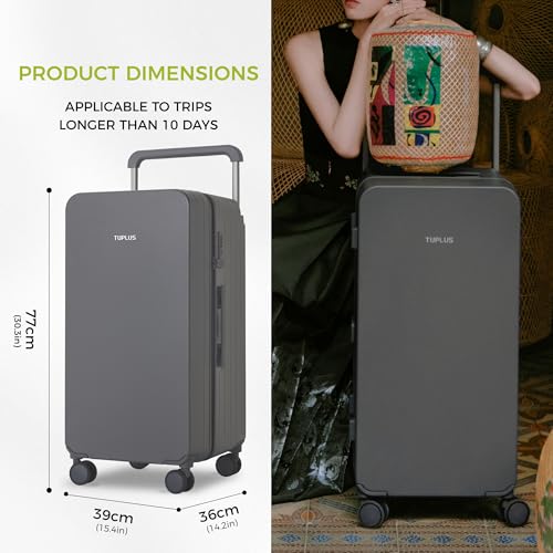 TUPLUS Suitcase Lightweight Luggage Hard Shell Suitcase with 4 Spinner Wheels Hold Check in Travel Case with TSA Lock,TRUNK Series 6