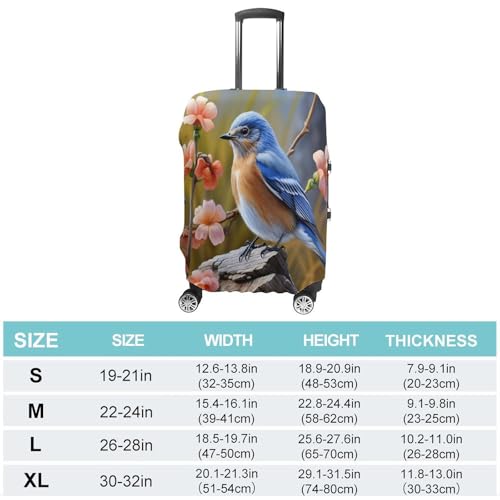 Travel Luggage Cover Eastern Bluebird Elasticity Washable Baggage Covers Suitcase Protector Fits 18-32 Inch Luggage2