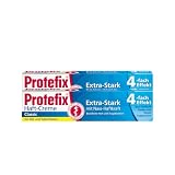 Protefix - 2 confezioni di pasta adesiva per dentiera, extra forte, con forza adesiva sul bagnato, 47 g (etichetta in lingua italiana non garantita)
