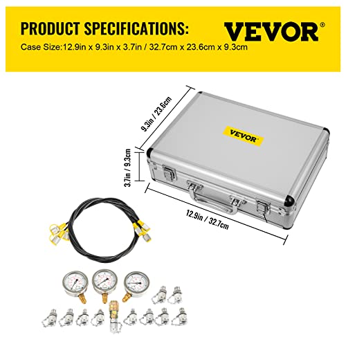 Vevor 60MMMESSKOFFER Hydraulic Pressure Test Kit thumb #6