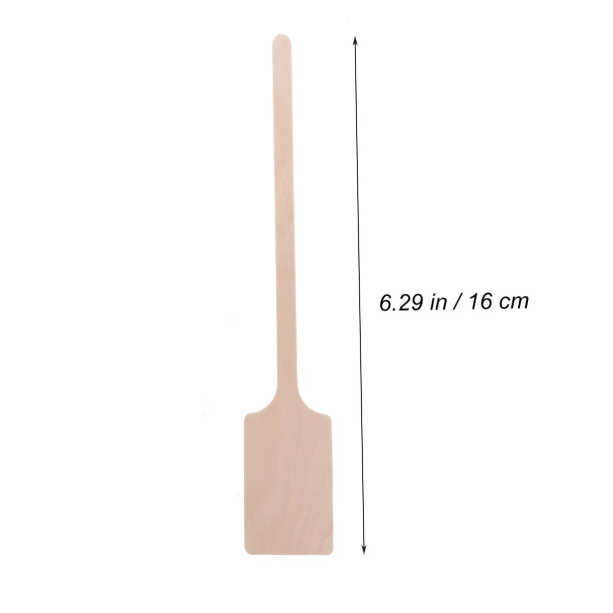 CIYODO 200pcs Wooden Coffee Stirrer Square Head Stir Rods for Coffee Tea and Beverages