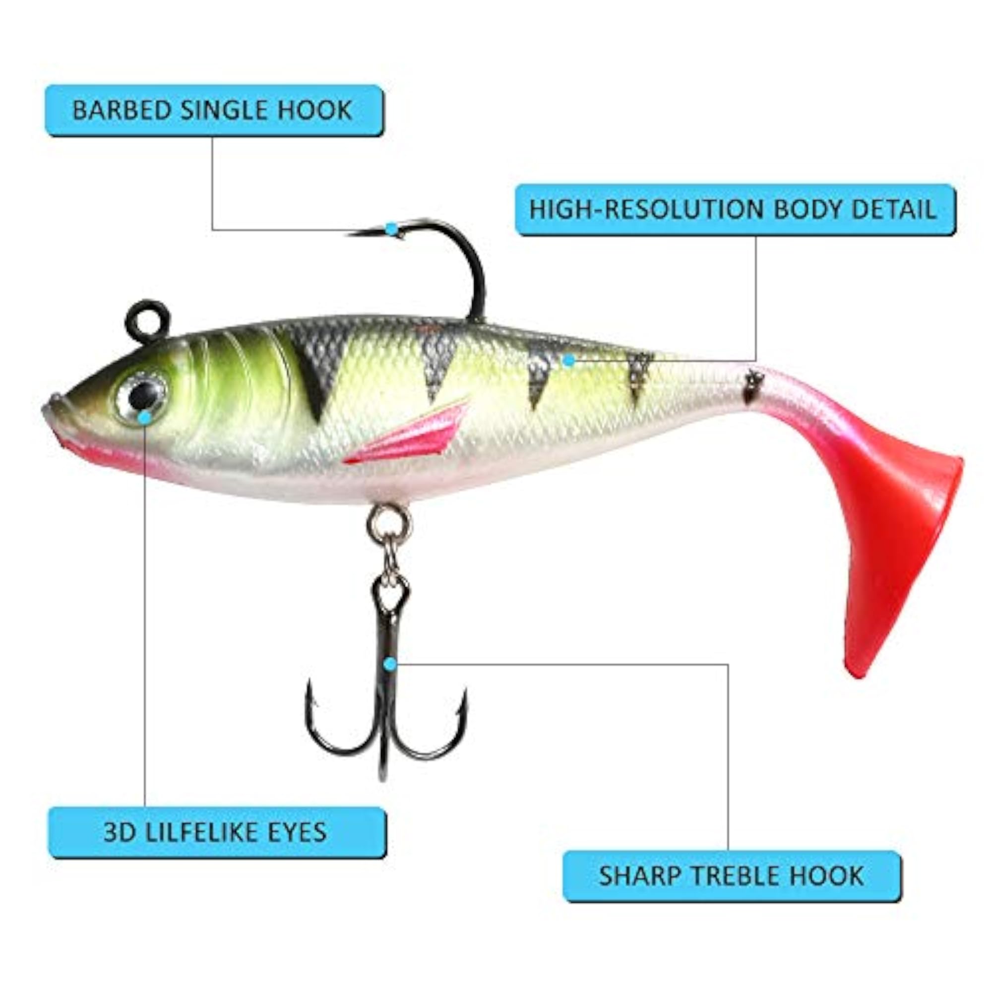 Assorted Soft Lures Baits Fishing Lures Set