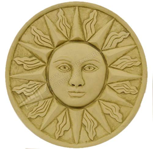 Small Sun Wall Plaque Stone Garden Ornament