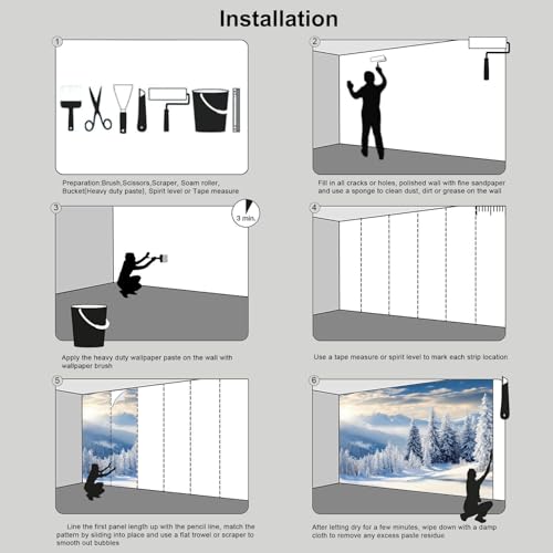 Fotomurales para cuarto de niño y estancias elegantes con diseño premium de montañas 3D 8