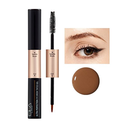 DLA Ultra Perfection Eyebrow Tinted Gel 5g (#02 Blonde) - Long Lasting Dual Brushed Eyebrow Gel for Waterproof & Smudgeproof Makeup, Sweat Resistant, Transfer Proof, Enhanced up to 48 Hours
