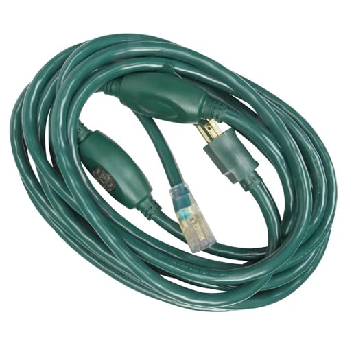 Multioutlet extensión cable 20'14/3 verde