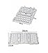 Danti Latest Honeycomb Matte Mesh Front Grill Grille Inserts Cover Kit 7 pc for Jeep Grand Cherokee 2014 2015 2016 (Silver)