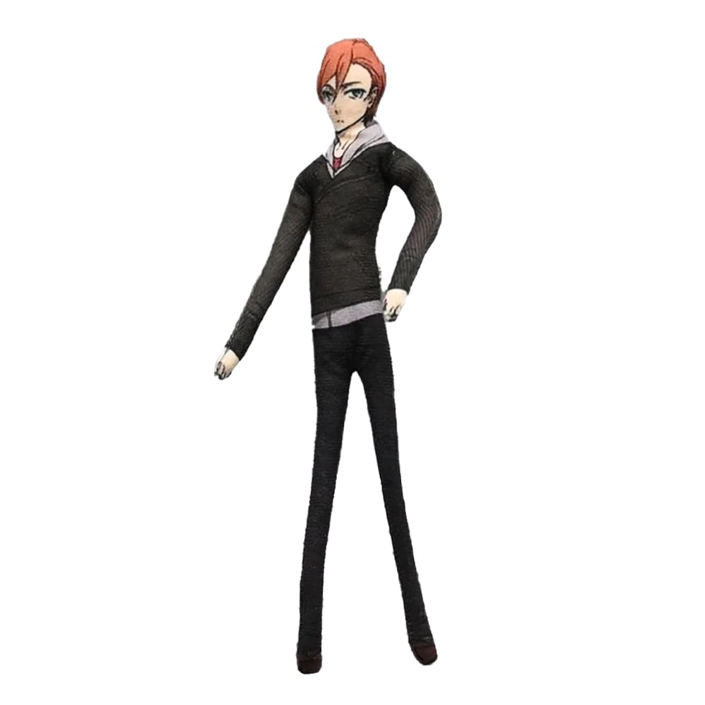 Jilijia Nakahara Chuuya Figure Funny Twistable Pillow BSD Dazai Osamu Anime Soft Stuffed Throw Figures Home Sofa Decorations Gifts for Fans 28CM — image 1