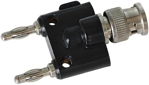 10/lot BNC Female to Double Row 19mm Pitch AMS Genuine Copper Nickel-Plated 4mm Banana Plug oscilloscope Accessories