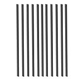 HZIU 50 Pack Deck Balusters 36 Inch Rectangle Staircase Baluster, Black Metal Deck Spindle and Stairs Railing,Hollow Rectangle Deck Balusters for Deck Railing Porch
