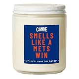 CE Craft - Smells Like a Mets Win Candle - Funny Birthday Gift for Him - Baseball Themed Gift for Dad or Boyfriend (Mets, Sparkling Champagne)
