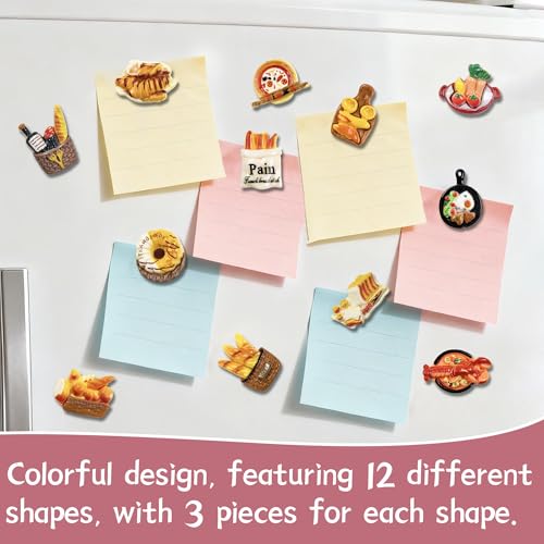 36 imanes decorativos para refrigerador en resina miniatura 2