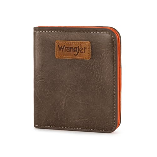 Image of Montana West X Wrangler Wrangler Small Women's Slim Thin Wallet Card Cases Money Organizer Thin Mini Pocket Wallet with Rfid Lining and A Coin Purse
