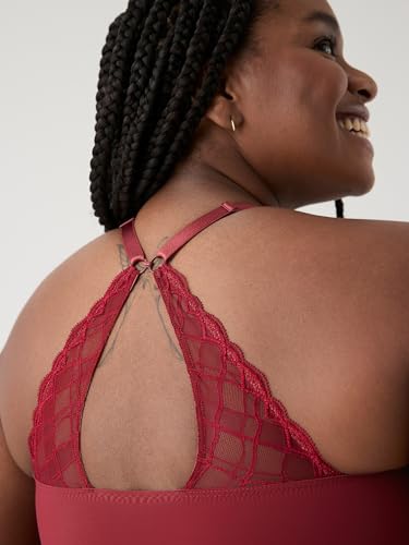 Image of True & Co Women's True Body Triangle Lace Racerback Bra