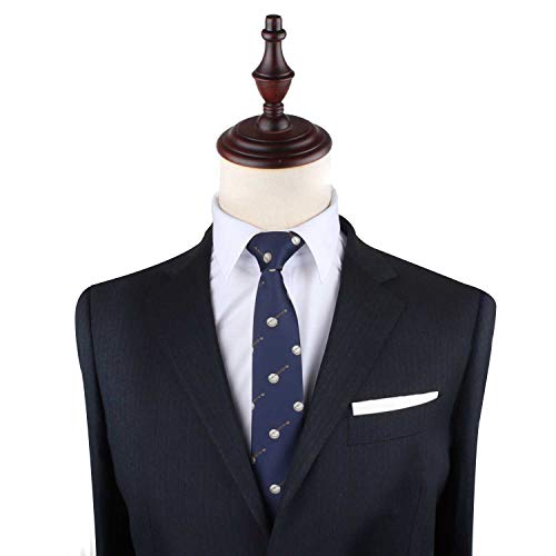 Auscufflinks Banjo Ties For Him | Skinny Neck Ties For Men | Bday Present For Dad Anniversary Present For Husband (Banjo) #TOP7