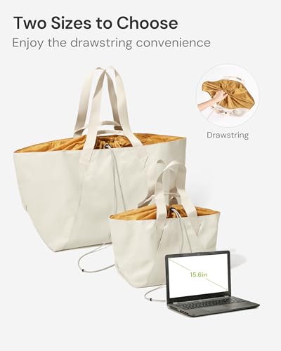 BENEUNDER Tote Bag for Women, Foldable Gym Tote Bag, Beach Tote Bag, Lightweight Shoulder Bag for Travel, Work, Sports(Large/Extra Large)3