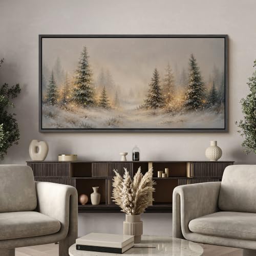 Image of MUDECOR Extra Large Framed Canvas Print Wall Art Pine Art for Living Room