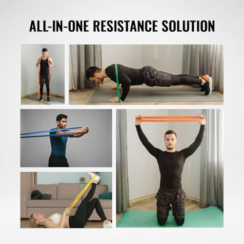Image of Wiselife Fabric Resistance Power Band, Pull Up Bands, Pull Up Assistance Bands, Workout Bands, Exercise Bands, Resistance Bands For Legs, Working Out, Muscle Training, Pull Up Assist Upto 7Kg(Yellow)