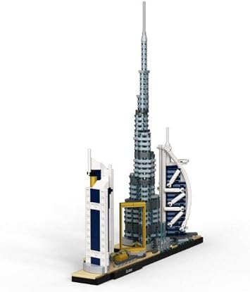 LEGO Architecture Skylines: Dubai 21052 Building Kit, Collectible Architecture Building Set for Adults (740 Pieces)