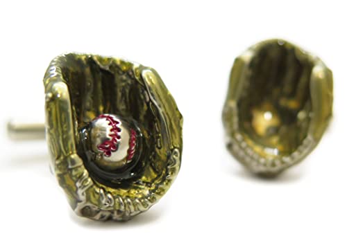 スワンク(SWANK) 野球 グローブ ＆ ボール カフス（ブラウン）カフスボタン カフリンクス