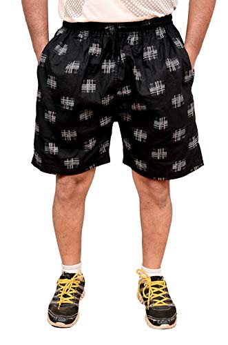 vocado New Vastra Lok - Men's | Boy's Cotton Relaxed Shorts/Bermuda/Boxer M Size Black Color-picture-25