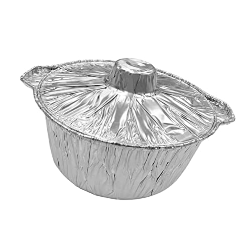 Abaodam Portable Outdoor Barbecue Pan Convenient Camping Cooking Pot for Baking Picnics Food Storage Multi Function Foil Accessory for Indoor and Outdoor Use