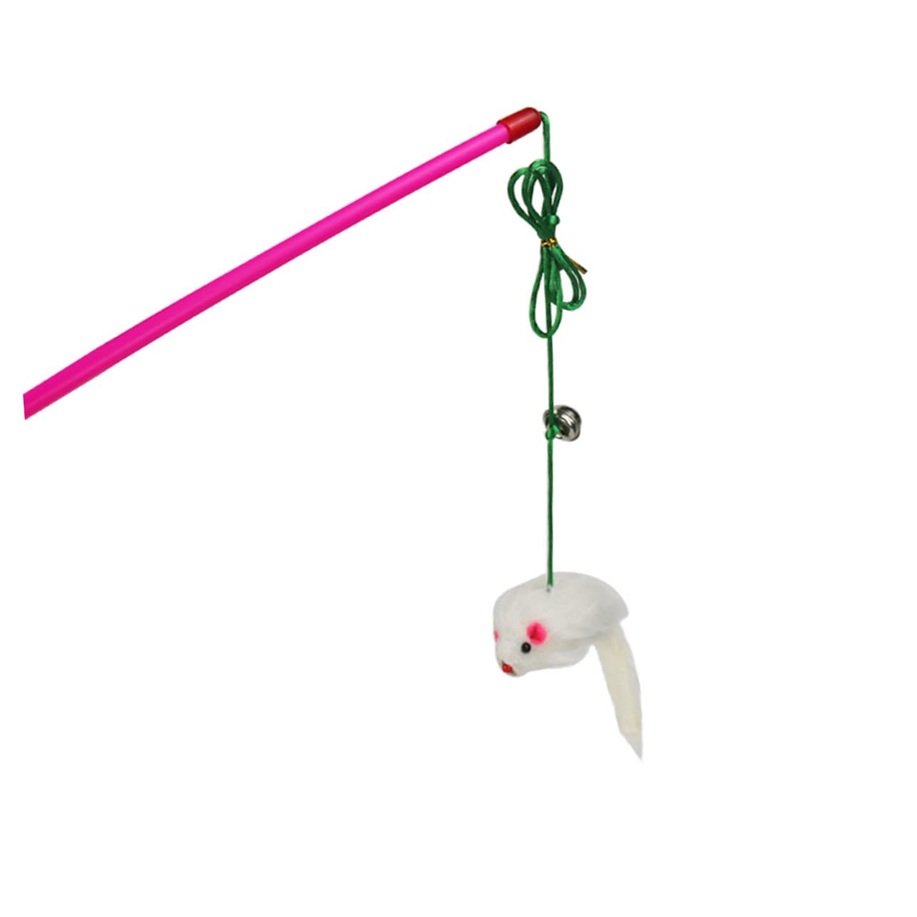 Mipcase 15stücke Teiliges Katzen-Spielzeug Interaktive Plüsch- Mit Teaser-stab Fördert Aktive Spielzeit Und Stärkt Die Bindung Zu Ihrem Haustier Farben Zufällig